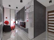 Projekty wnętrz - Projekt mieszkania pokazowego Apartamenty Śródmieście w Krakowie