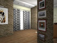 Projekty wnętrz - projekt koncepcyjny salonu