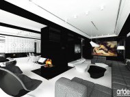 Projekty wnętrz - Nowoczesny apartament