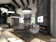 Projekty wnętrz - Salon - inspiracje wnętrz. 
