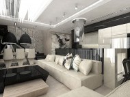 Projekty wnętrz - Salon - luksusowe aranżacje wnętrz.